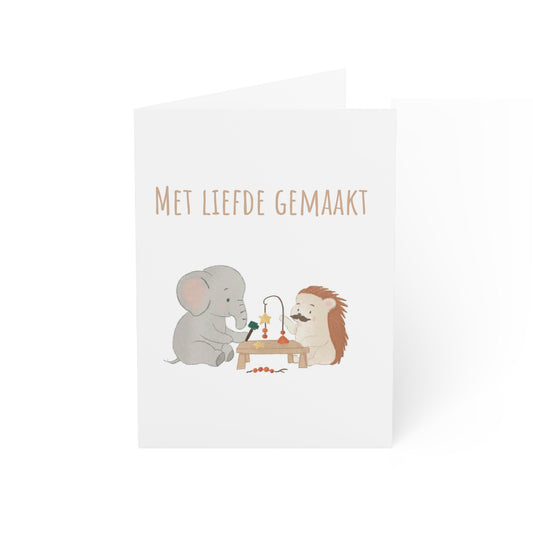 Met liefde gemaakt – geboortekaartje | Krabbels van Kelly