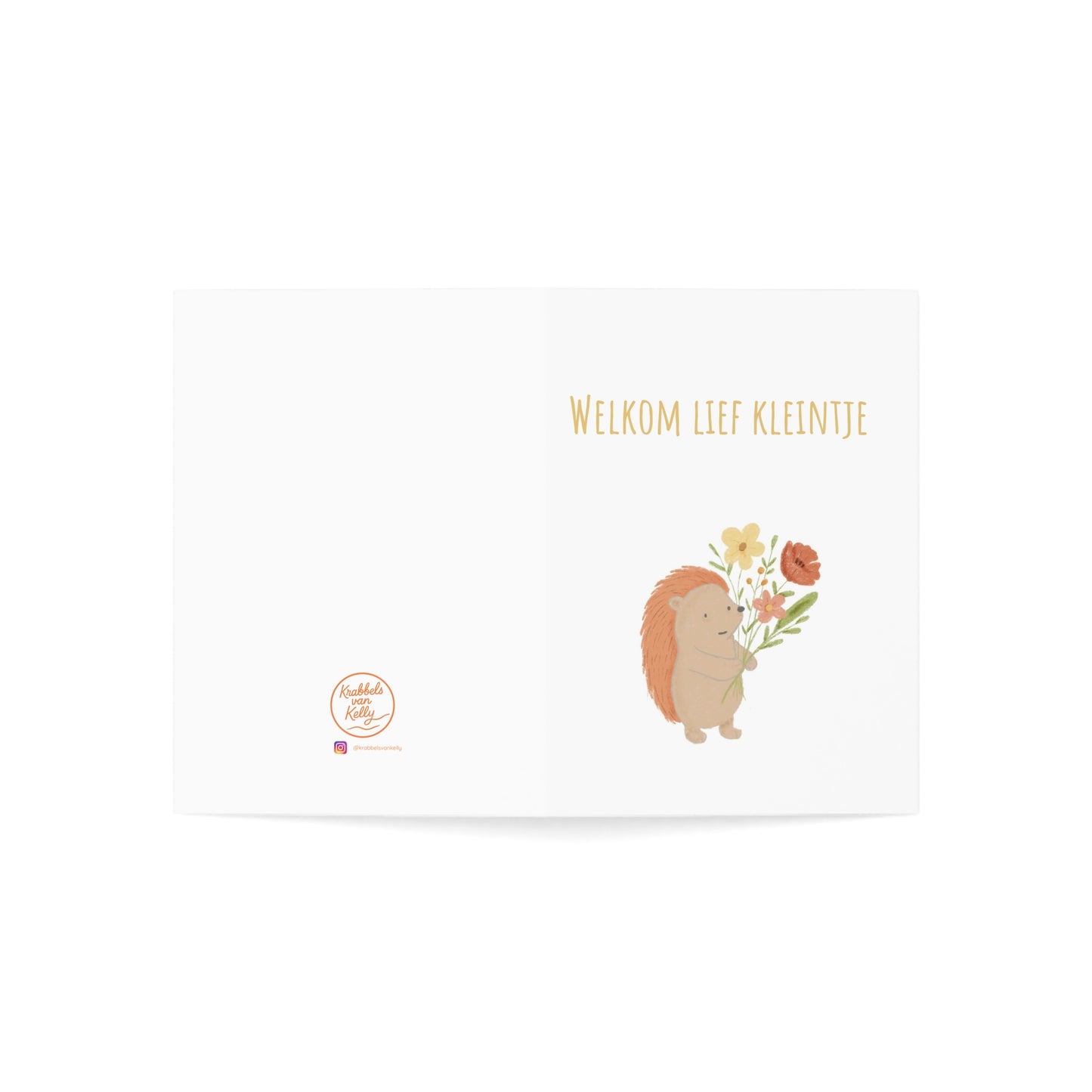 Welkom lief kleintje – geboortekaartje | Krabbels van Kelly