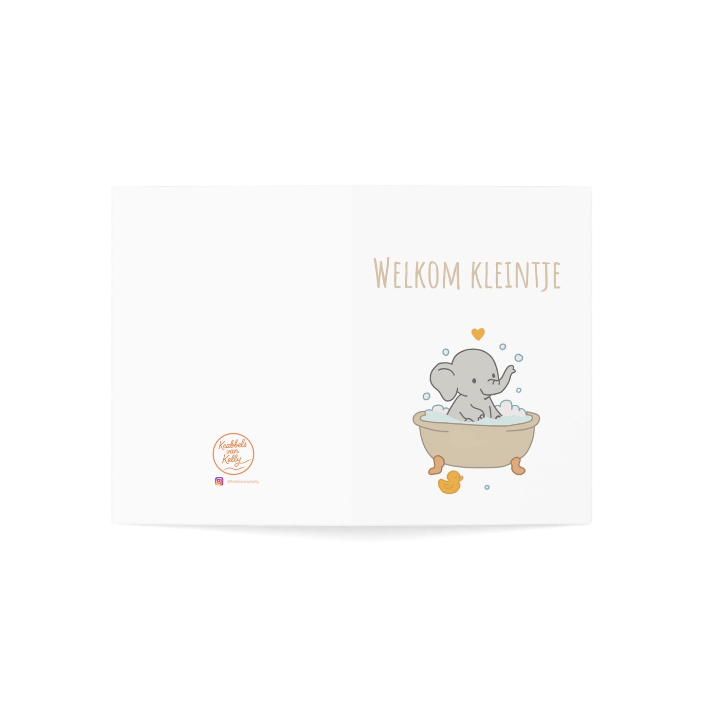 Welkom kleintje – geboortekaartje | Krabbels van Kelly